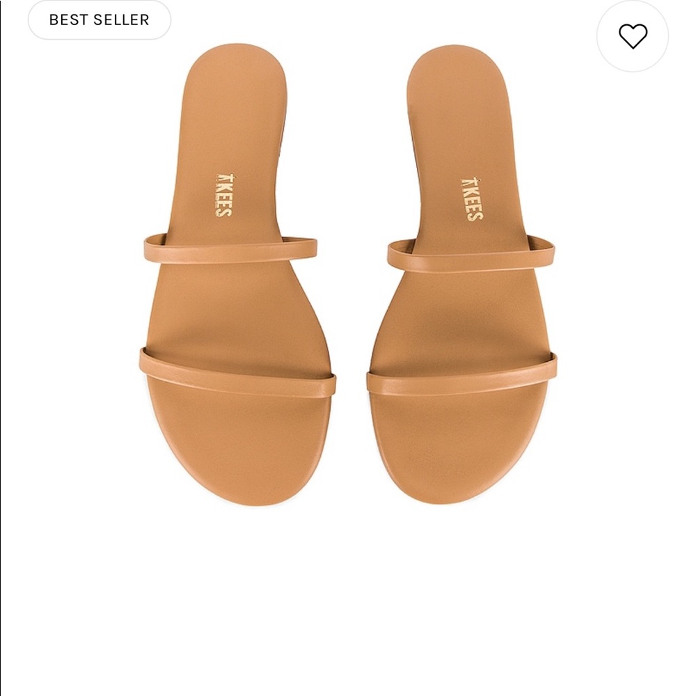 TKEES Gemma slide sandals in cocoa butter NWT
